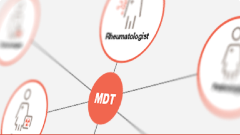 Colaborarea unei echipe multidisciplinare.